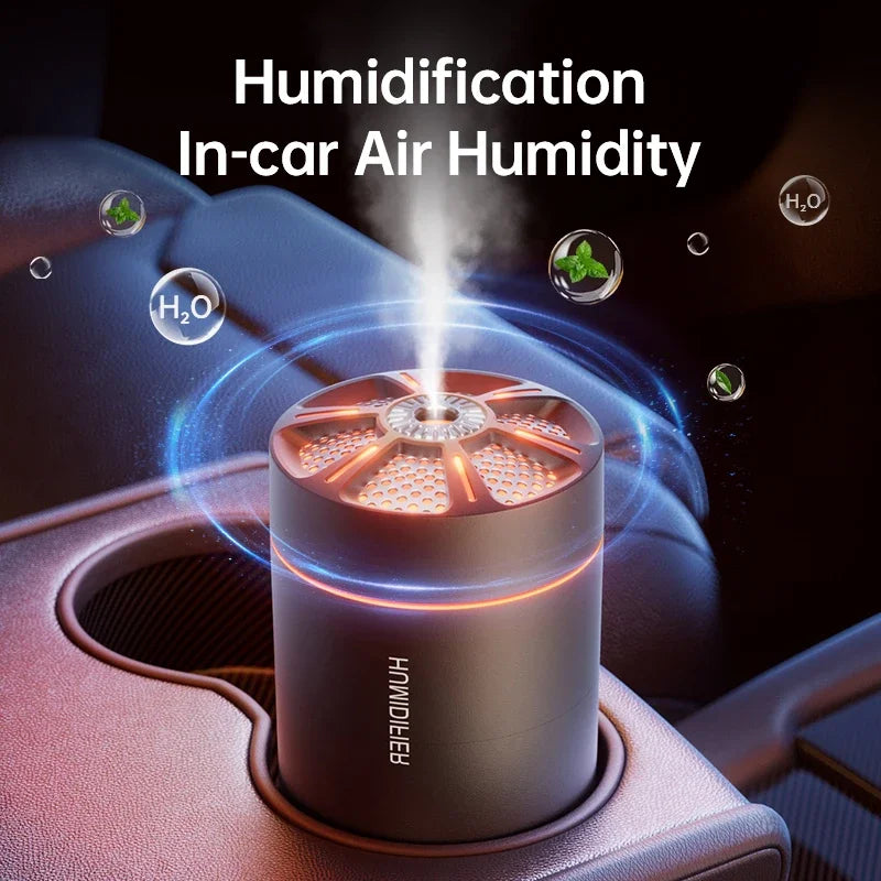Mini 180ML Aroma Diffuser & Humidifier – Colourful LED Lights for Home & Car