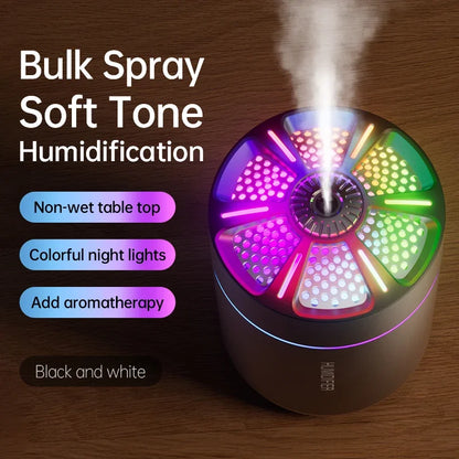 Mini 180ML Aroma Diffuser & Humidifier – Colourful LED Lights for Home & Car