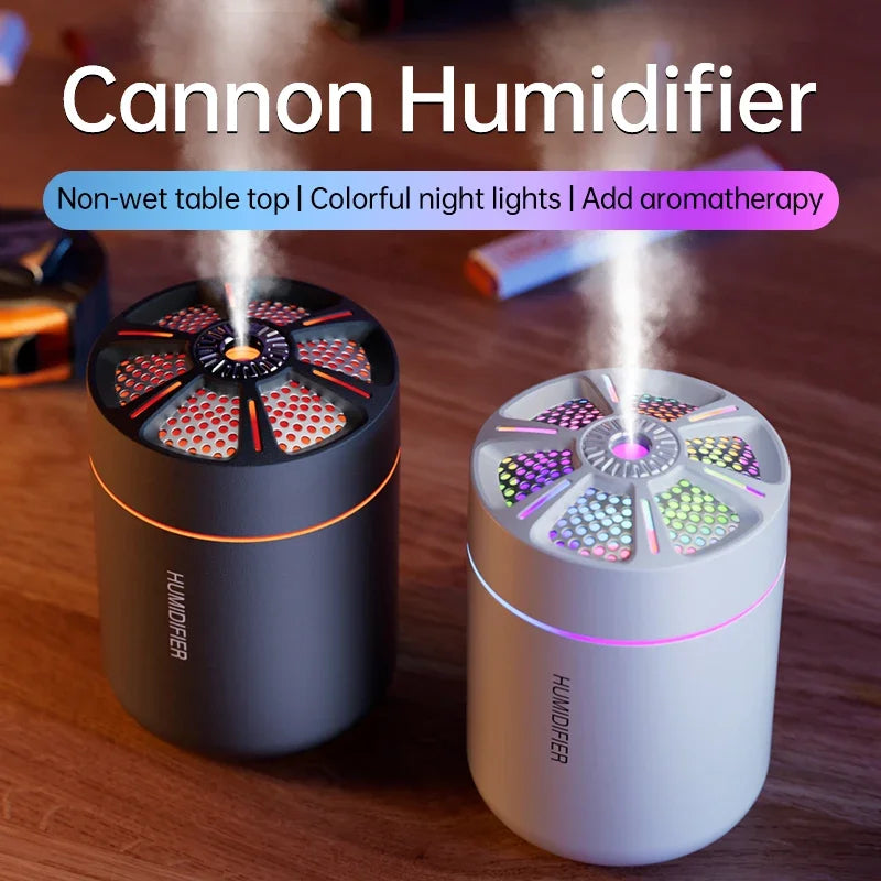 Mini 180ML Aroma Diffuser & Humidifier – Colourful LED Lights for Home & Car
