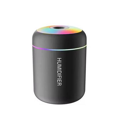 Mini 180ML Aroma Diffuser & Humidifier – Colourful LED Lights for Home & Car