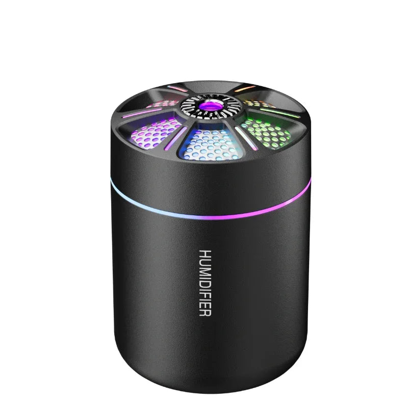 Mini 180ML Aroma Diffuser & Humidifier – Colourful LED Lights for Home & Car