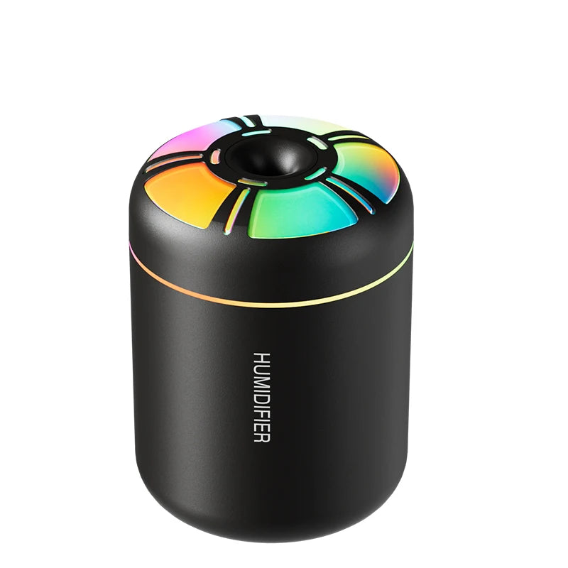 Mini 180ML Aroma Diffuser & Humidifier – Colourful LED Lights for Home & Car